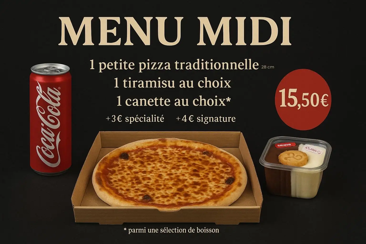 menu midi pizzeria la seyne sur mer