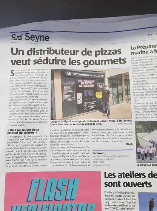 Article Univers Pizza